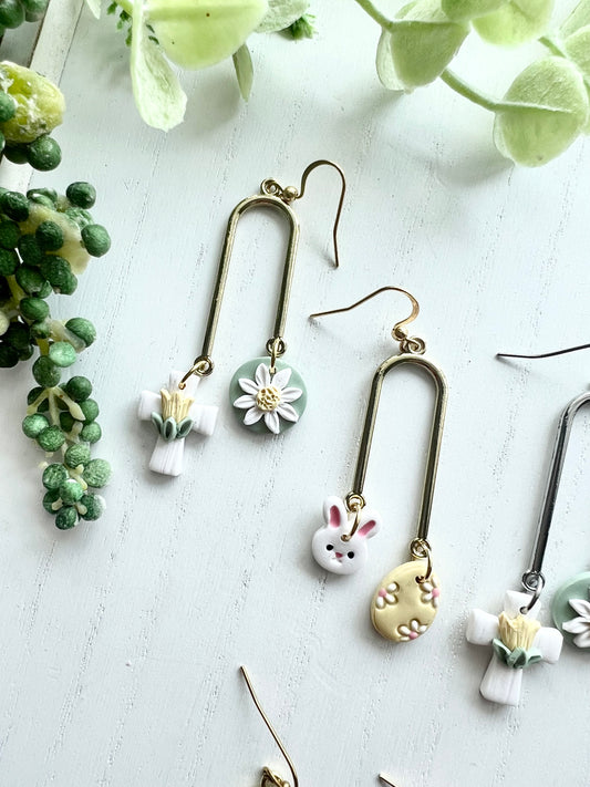 Asymmetrical Easter Dangles