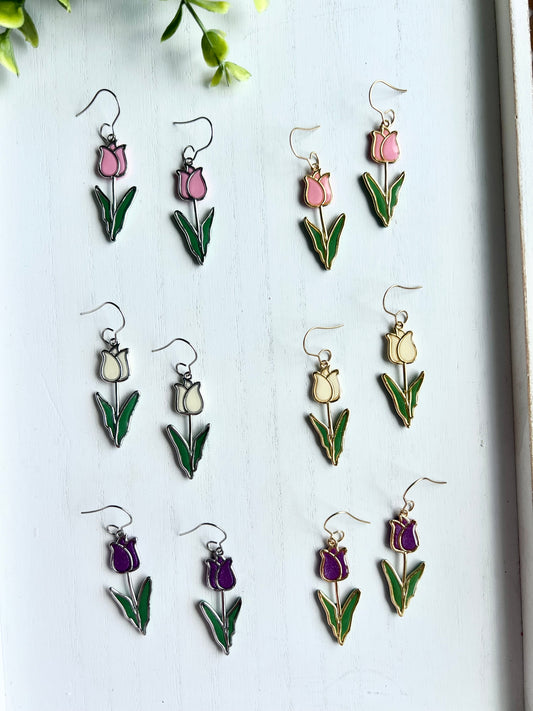 Resin Tulip Dangles