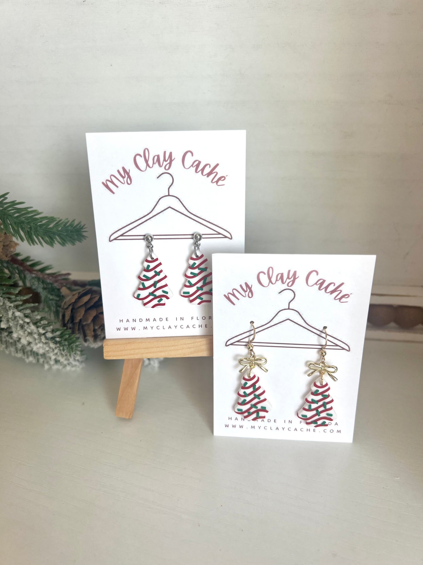 Christmas Tree Cake Dangles