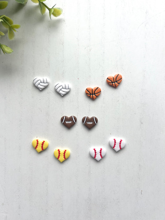 Sports Heart Studs