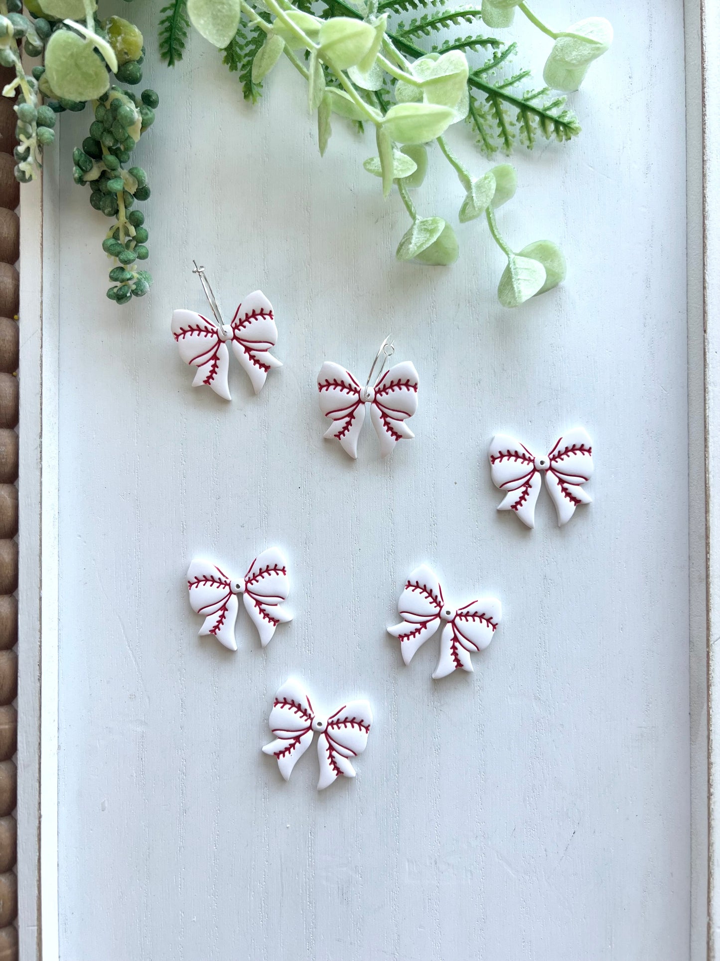 Baseball Bow Hoops