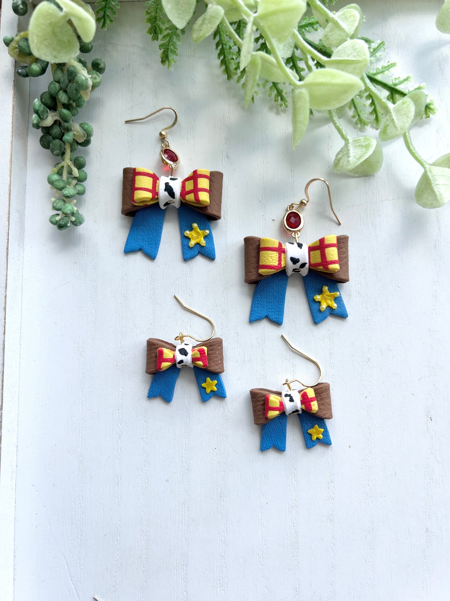 Woody Inspired Bow Dangles
