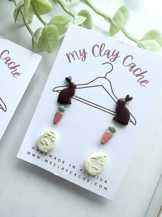 Chocolate Bunny Stud Packs