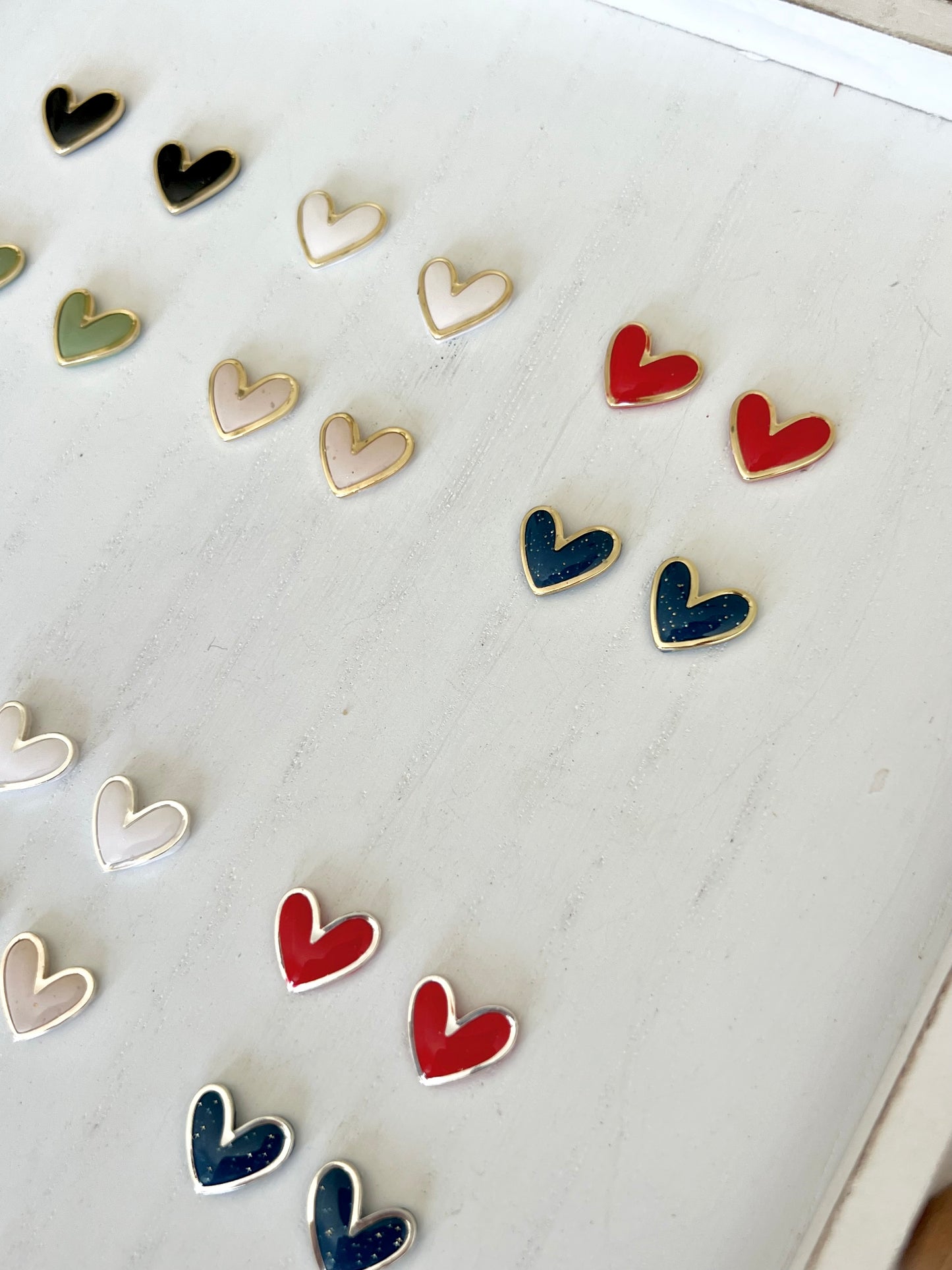 Heart Studs