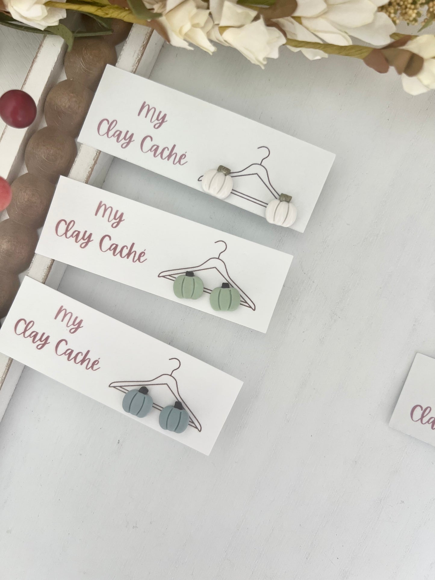 Mini Pumpkin Studs (various colors)