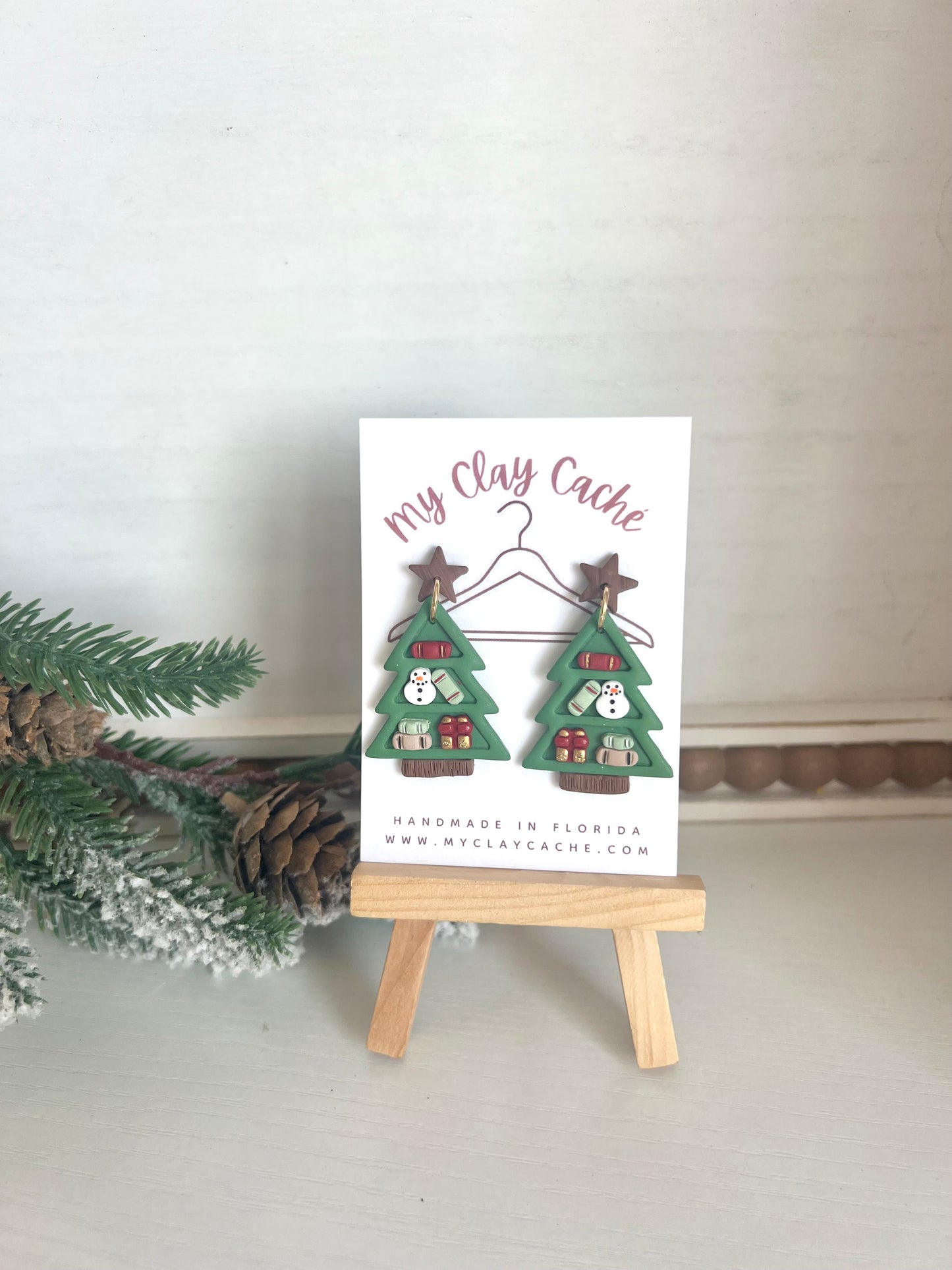 Bookshelf Christmas Trees