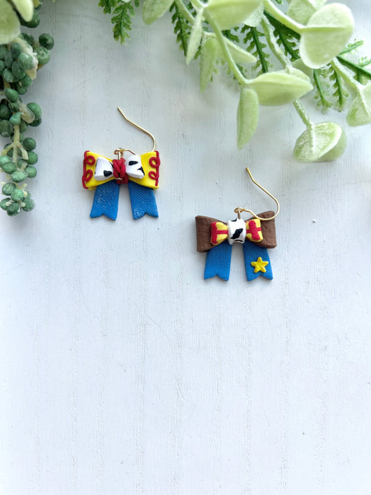 Jessie/Woody Mismatch Bow Dangles