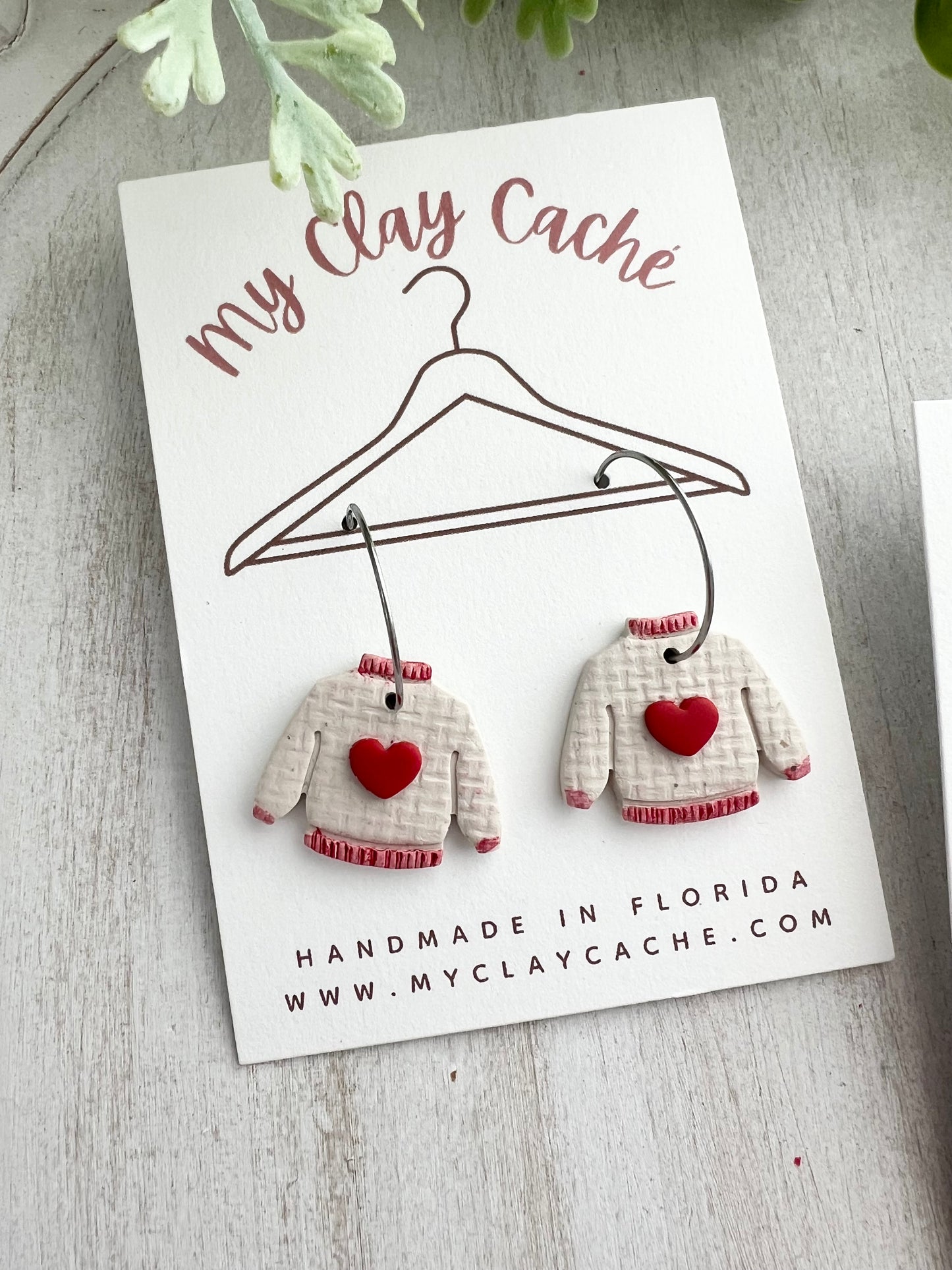 Valentine Sweater Hoops