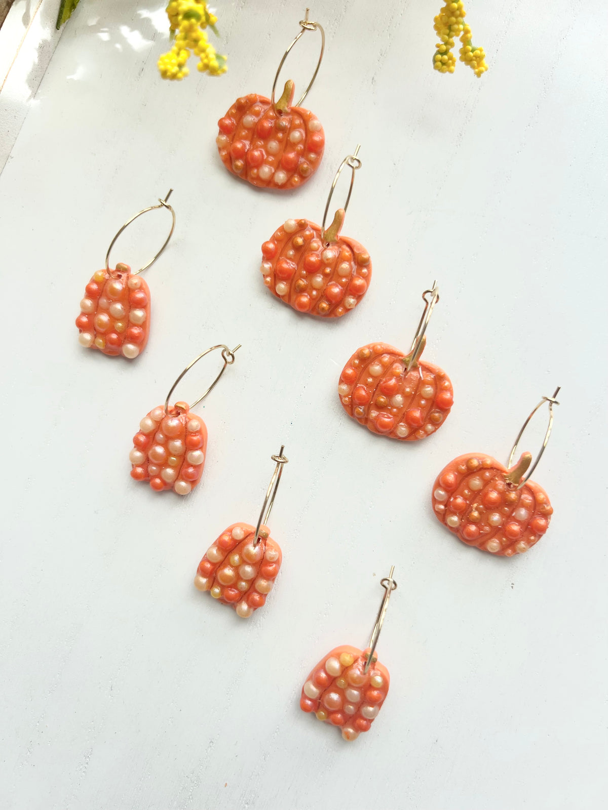 Orange Beaded Pumpkins