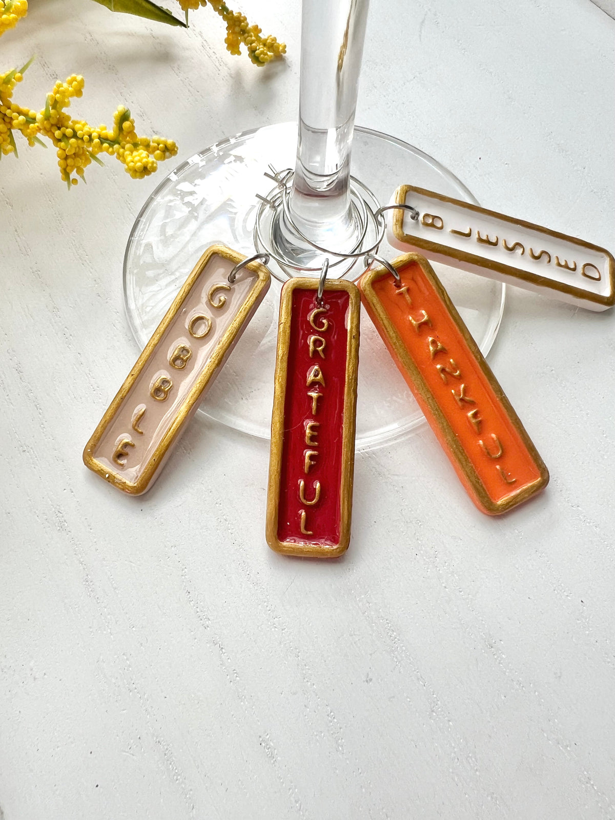 Thanksgiving Wine Charms