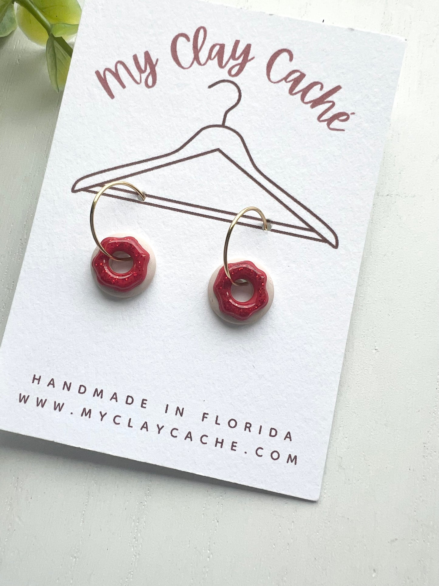 Dainty Donut Hoops and Dangles