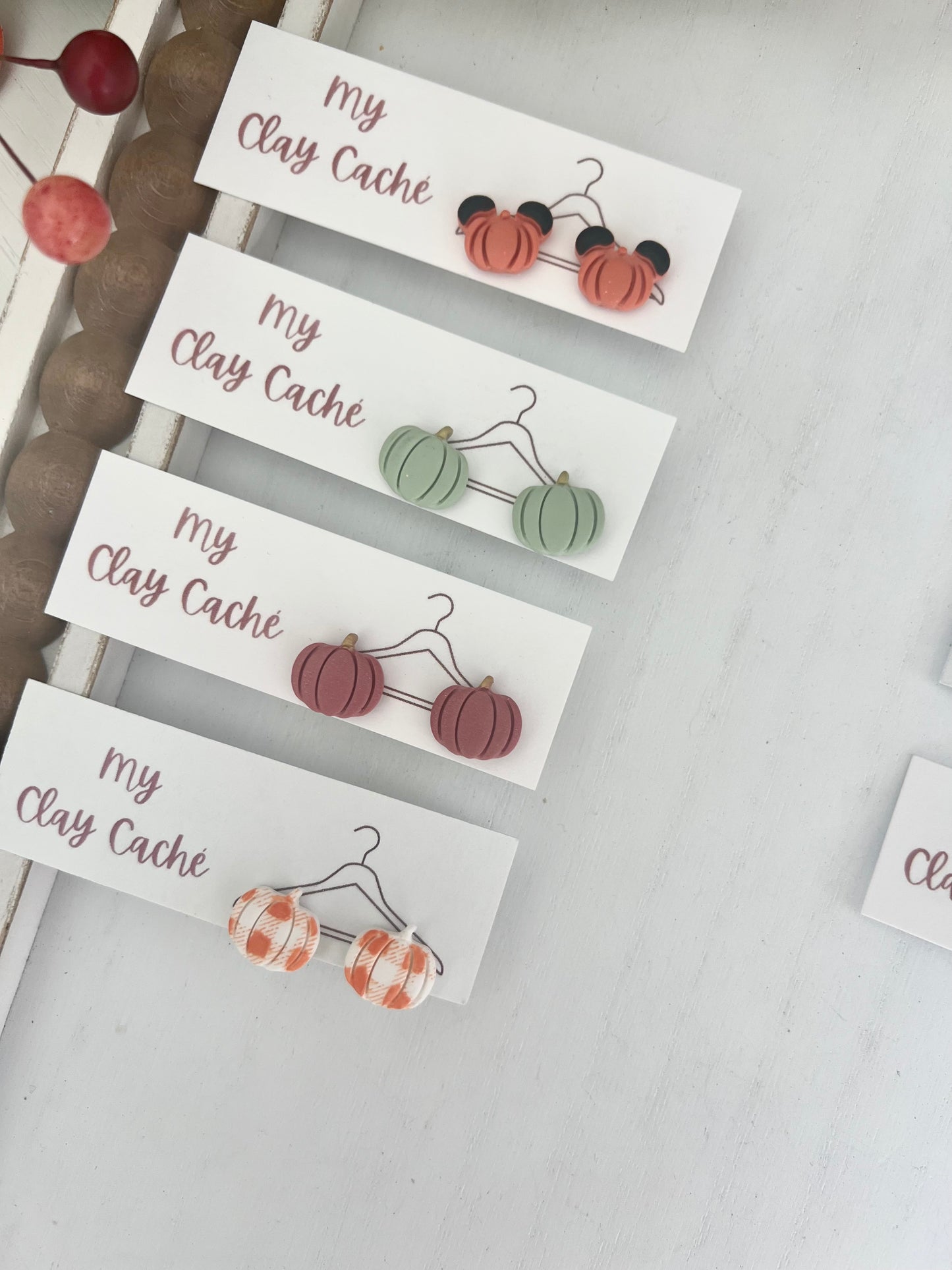 Small Pumpkin Studs (various colors)