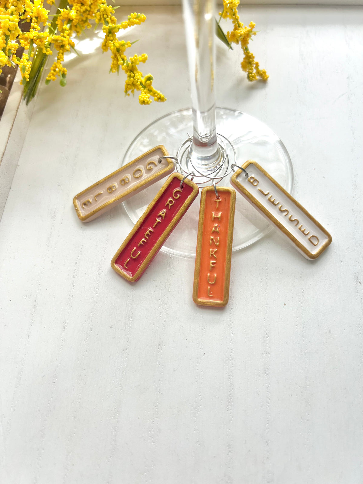 Thanksgiving Wine Charms
