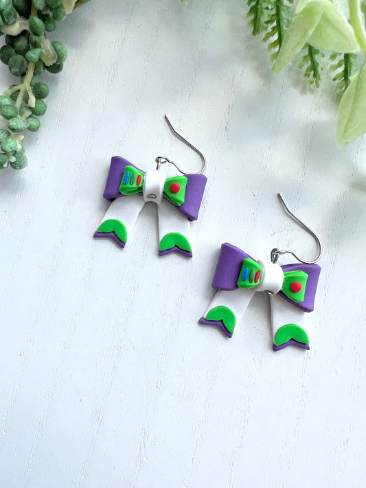 Buzz Inspired Bow Dangles