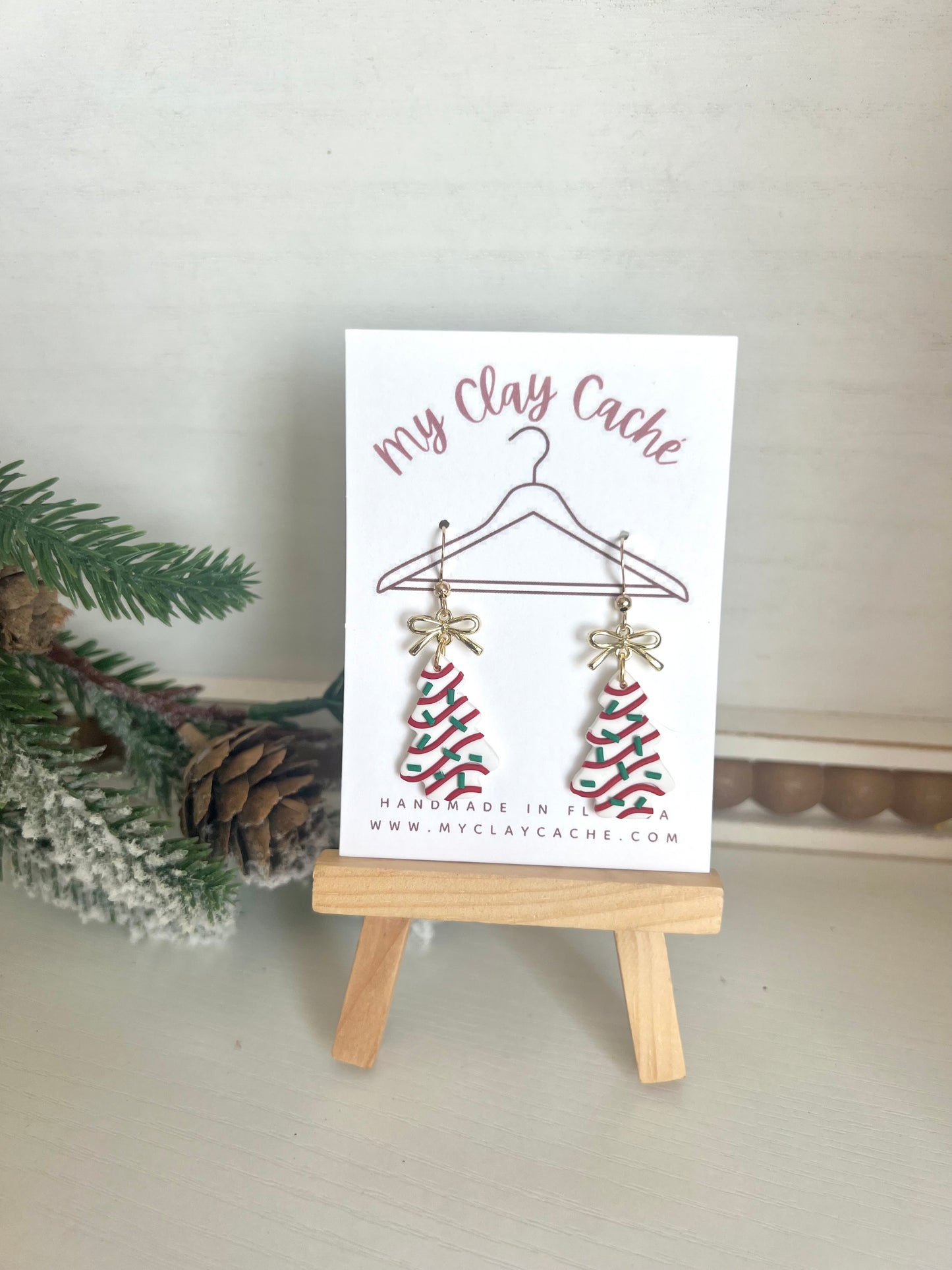 Christmas Tree Cake Dangles