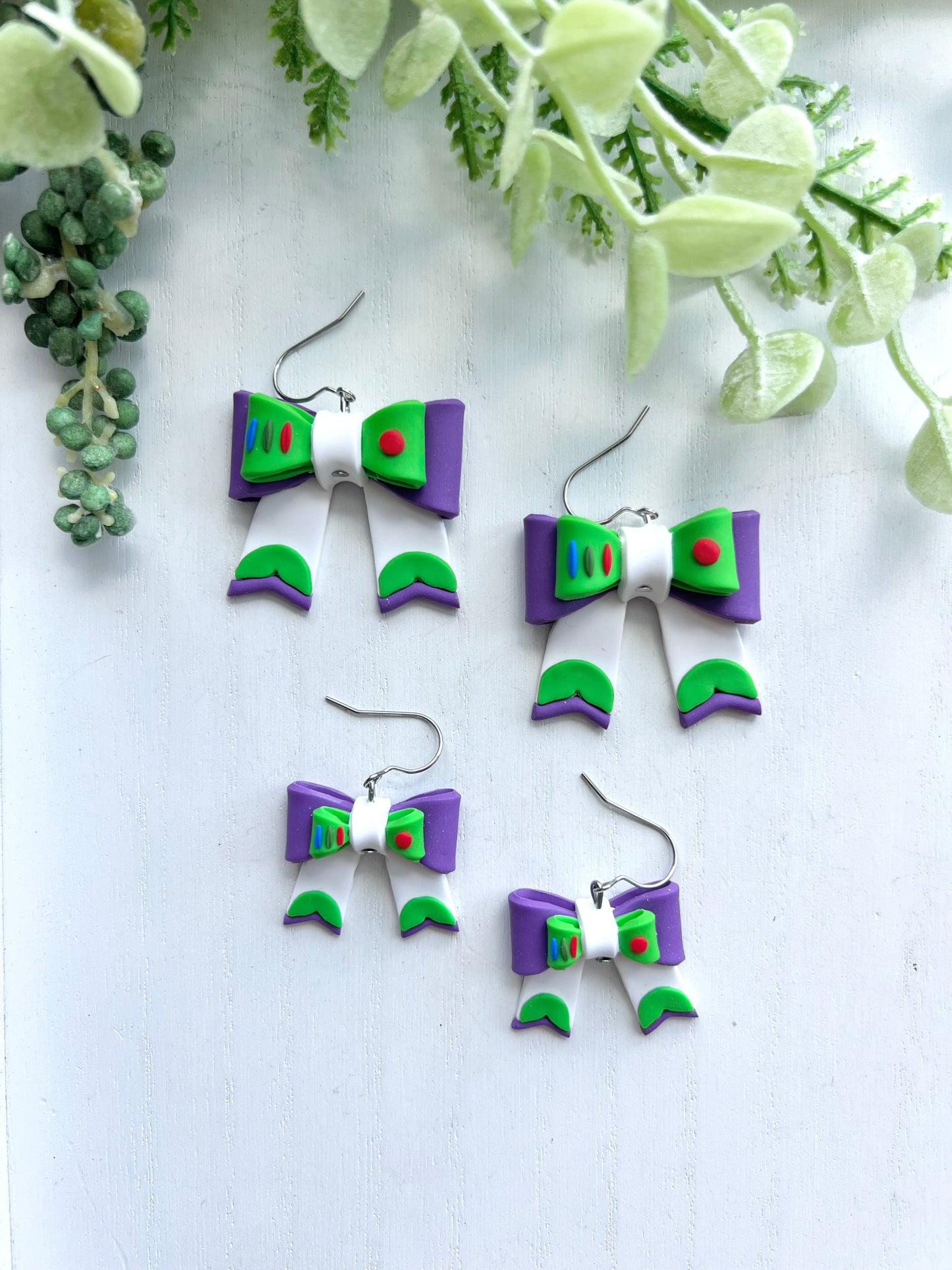 Buzz Inspired Bow Dangles
