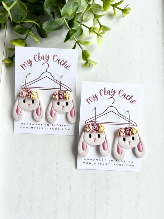 Flower Crown Bunny Hoops