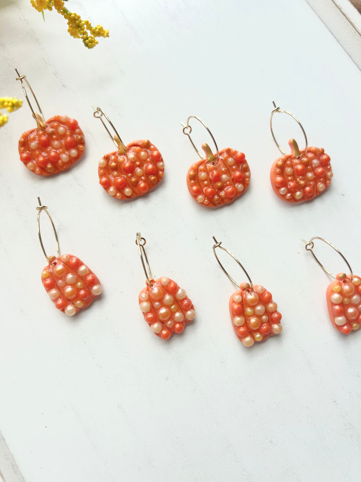 Orange Beaded Pumpkins