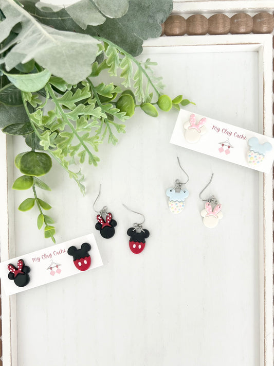 Mickey and Minnie Easter Earrings