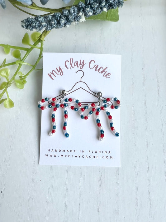Patriotic Bow Dangles