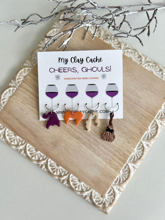 Halloween Witch Wine Charms