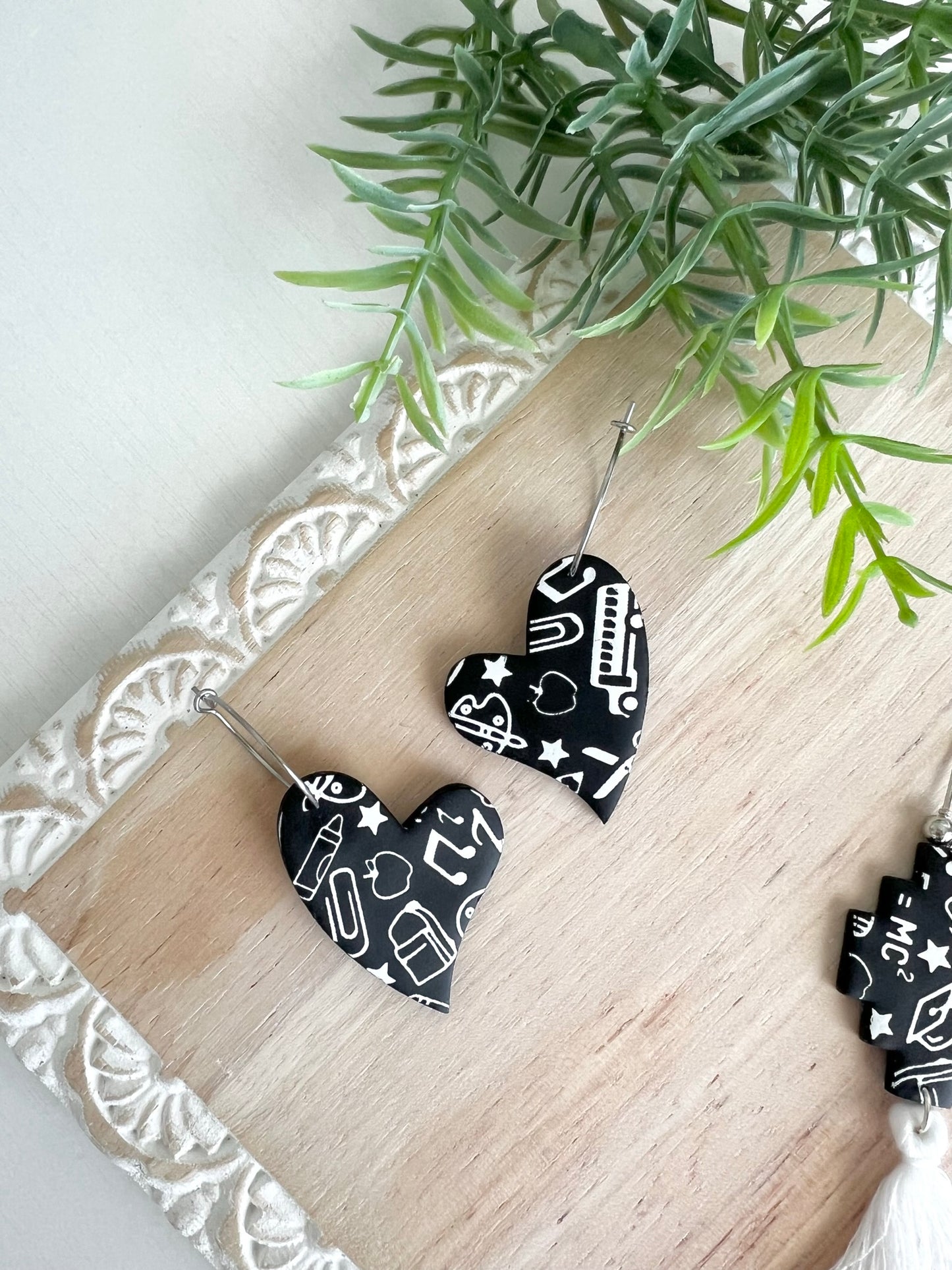 Chalkboard Dangle Earrings