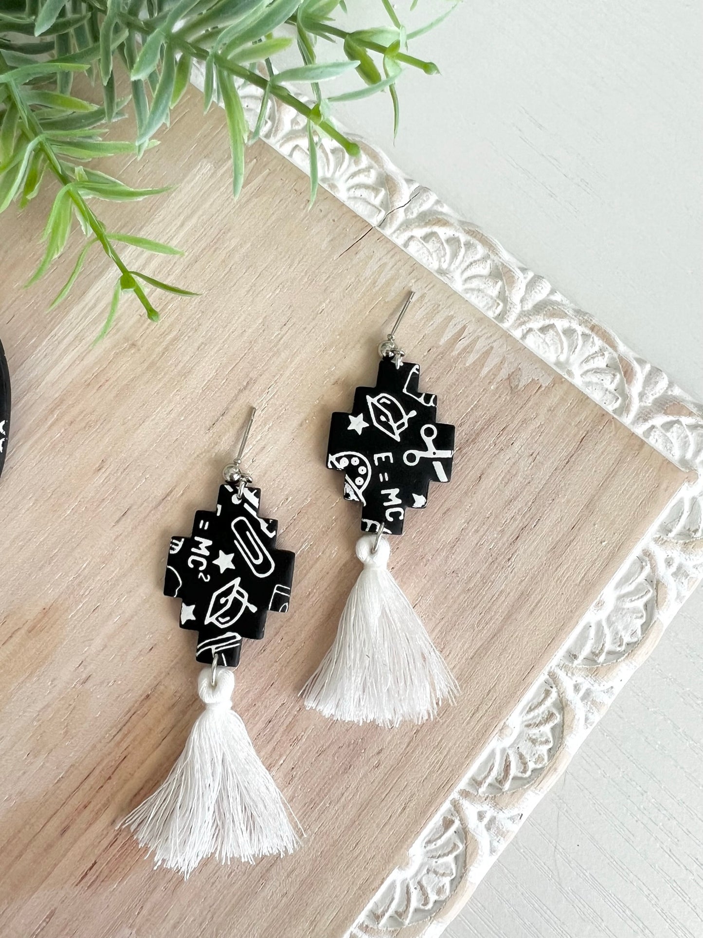 Chalkboard Dangle Earrings